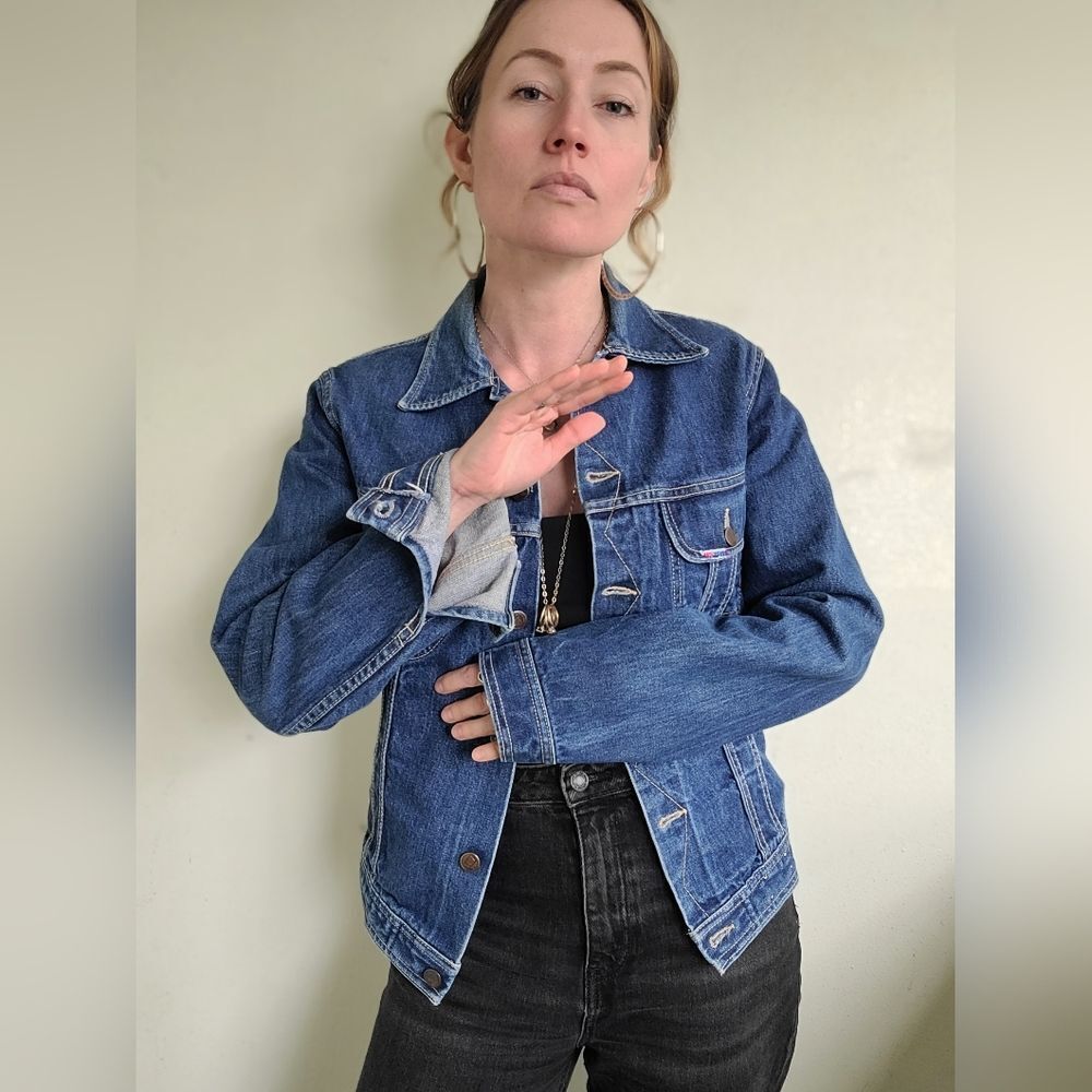 The Inigo Vintage Denim Jacket By US Top M - Picture 5 of 13